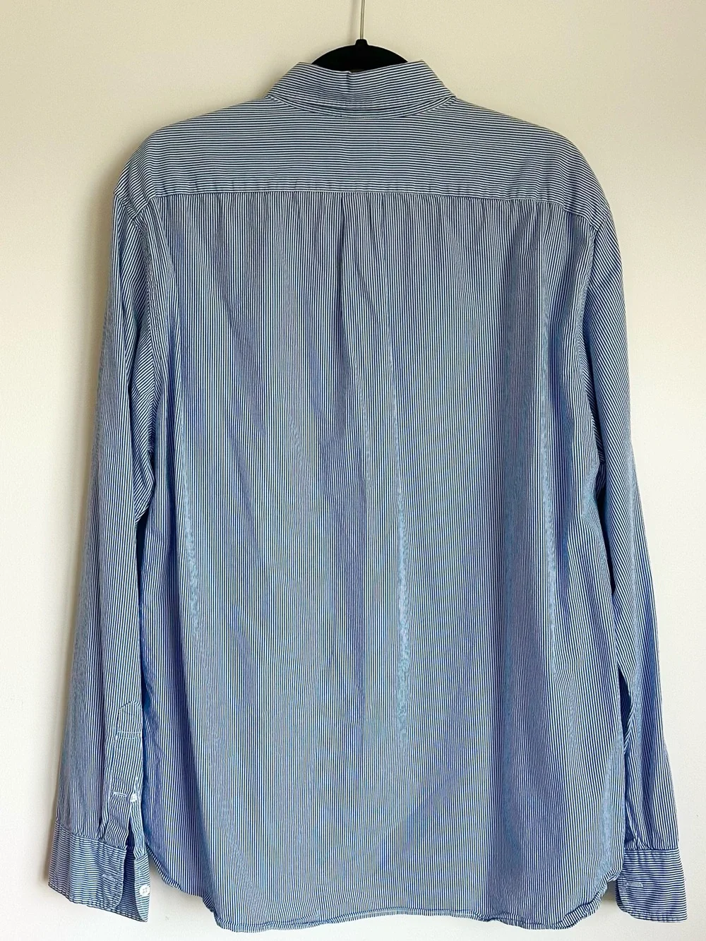J. CREW Men’s Classic Fit Blue Striped Button-Down Shirt Size XL Tall